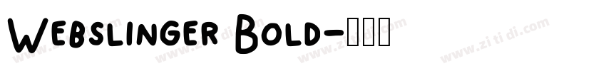Webslinger Bold字体转换